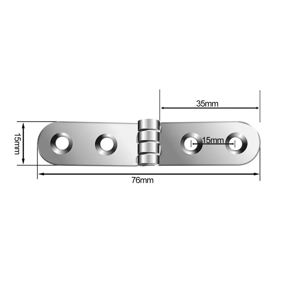 180° Foldable Cabinet Hinges – Flush Mount Iron Hinges (2pcs) Furniture Hinges Babs
