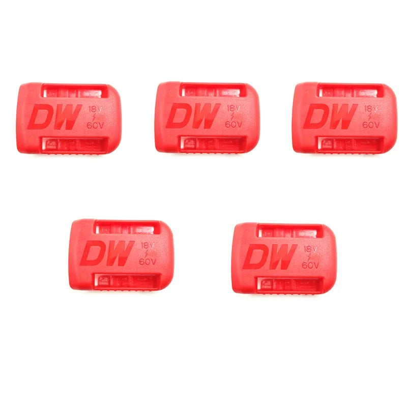 Dewalt Battery Dock Wall Storage Clip 5/10PCS – 14.4–20V Battery Dock Holder Babs 5 pcs Red
