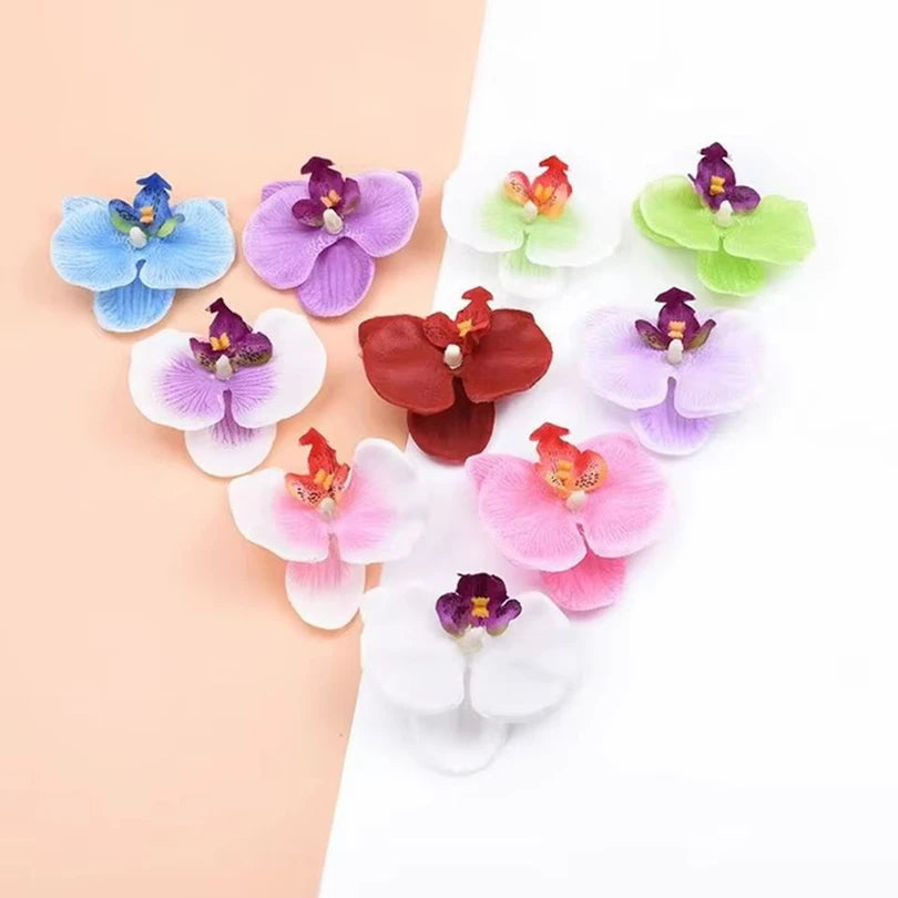 Butterfly Orchid Silk Artificial Flowers 50/100 Pcs – Wedding Décor Artificial Silk Flowers Babs