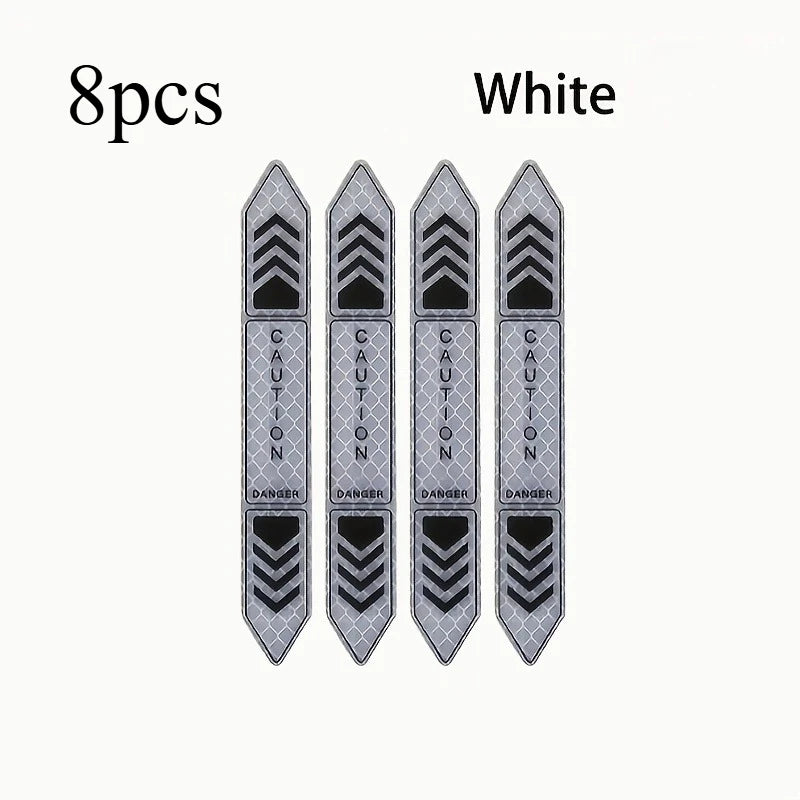 High-Reflective Arrow Door Stickers – Nighttime Safety Decals Reflective Safety Decals Babs White-8pcs