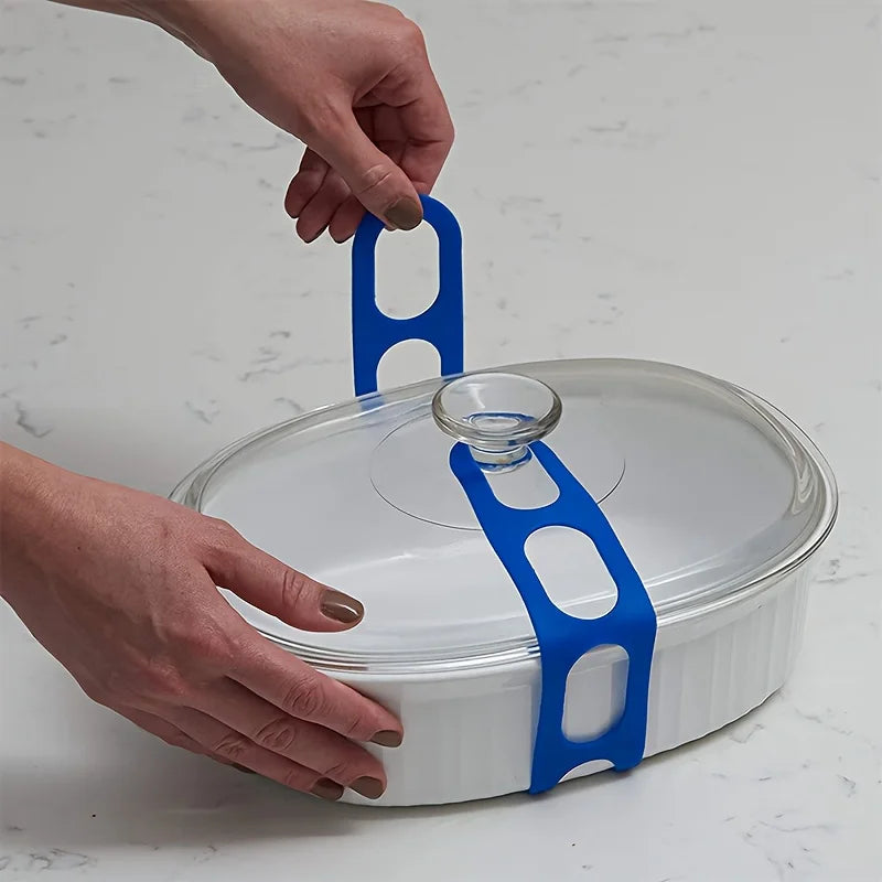 Adjustable Elastic Silicone Lid Strap – Universal Leak-Proof Fix Silicone Lid Strap Babs