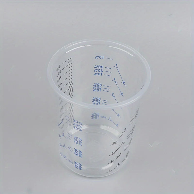 Disposable Plastic Paint Mixing & Measuring Cups – Clear Paint Mixing Cups Babs