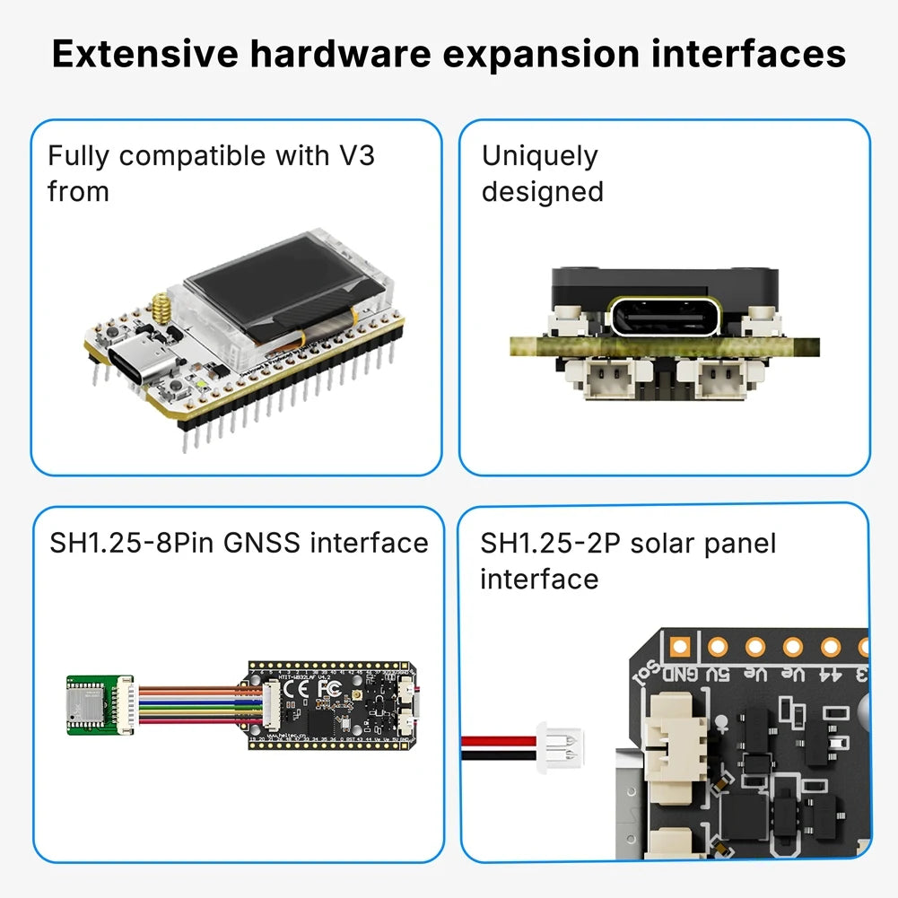 WiFi LoRa 32 V4 ESP32-S3 SX1262 GPS Solar Dev Board Meshtastic IoT Development Board Babs