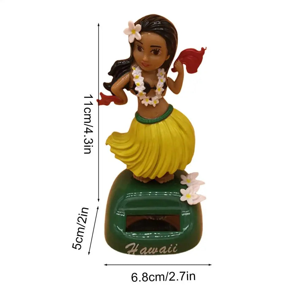 Hawaiian Girl Solar Dancing Bobblehead Car Dashboard Decor Solar Dancing Bobblehead Babs 04