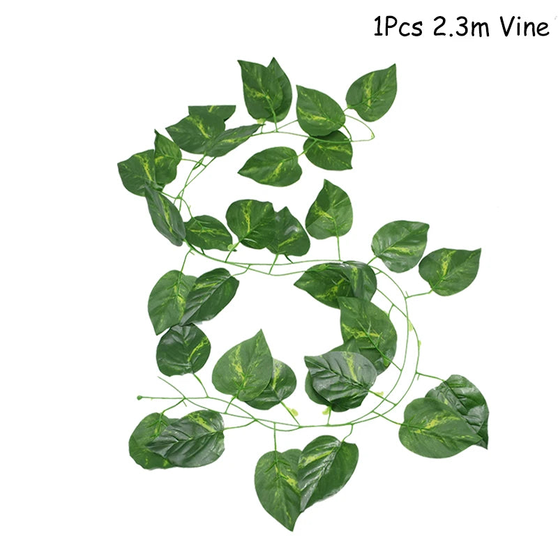 Jungle Safari Party Balloons – Green Latex & Foil Palm Leaf Set Party Balloon Set Babs 1pcs leaf vine 2 as picture