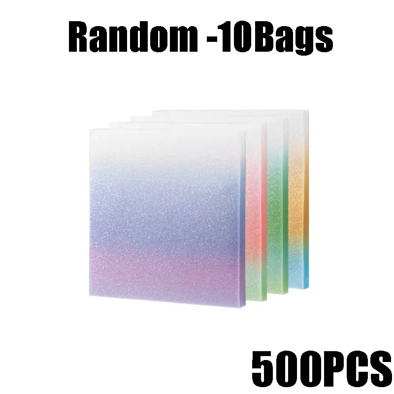Gradient Sticky Notes Semi-Transparent PET Notepad – 50 Sheets Sticky Notes Notepad Babs Random-10Bags