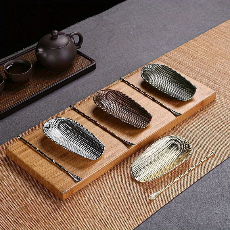 2Pcs Alloy Kung Fu Tea Scoop Set – Handmade Tea Shovel Tools Tea Ceremony Tools Babs