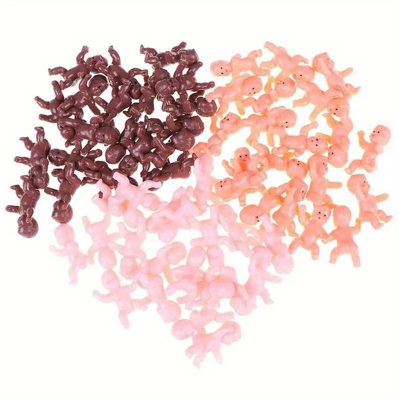 20Pcs Mini Plastic Baby Doll Accessories 1" & 1.2" Set Doll Accessories Babs