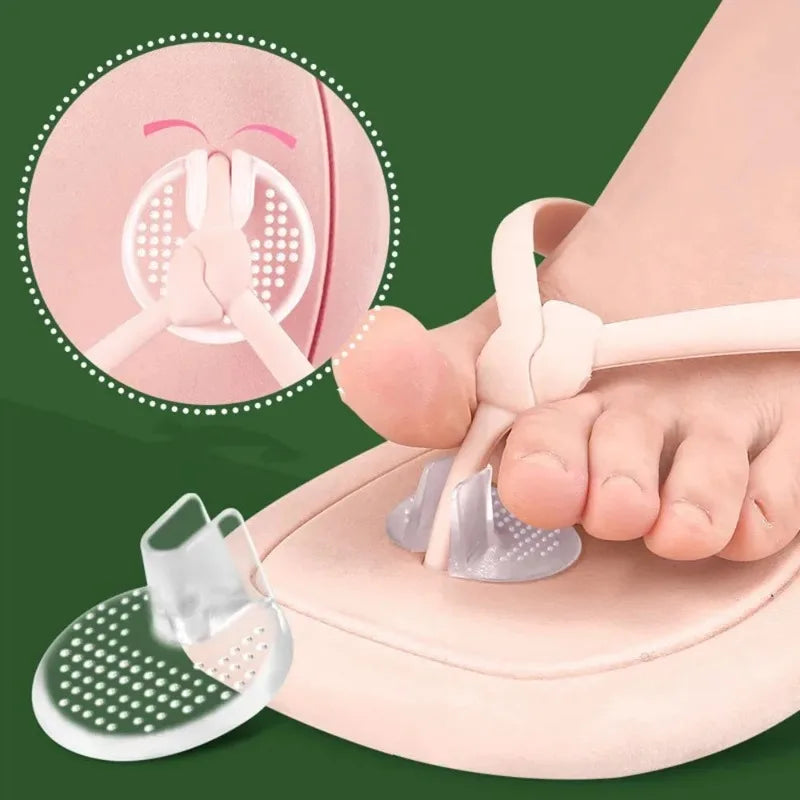 Silicone Forefoot Gel Cushion Pads – Anti-Slip for Sandals (2/4pc) Gel Forefoot Insoles Babs