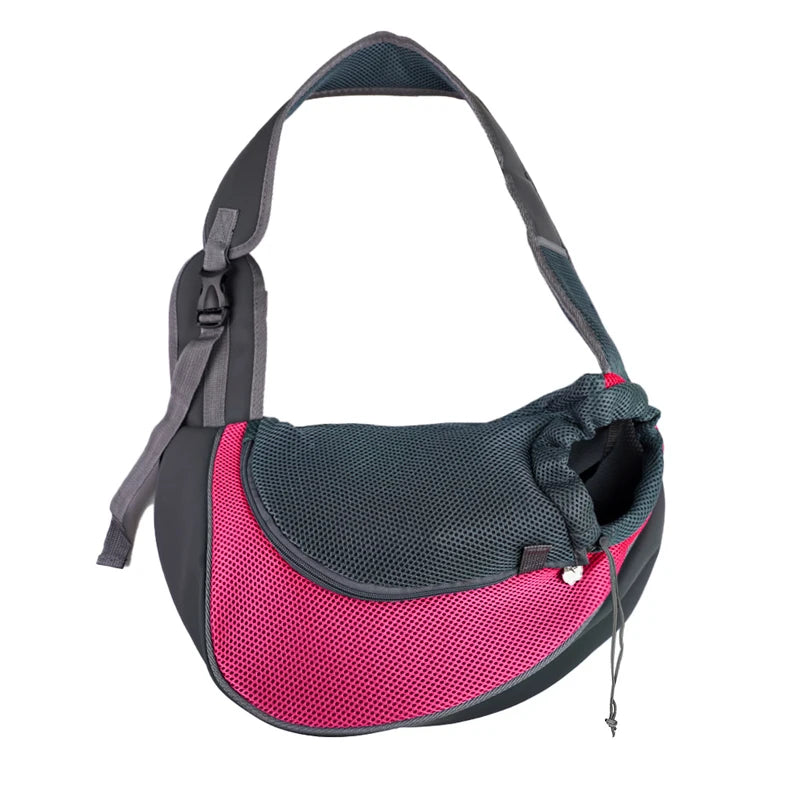 Mesh Pet Carrier Sling Bag – Crossbody Backpack for Cats & Dogs Pet Carrier Bag Babs rose S