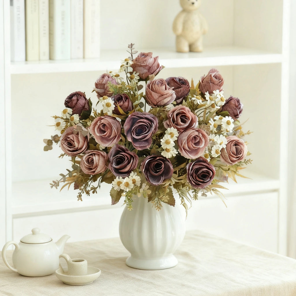 Artificial Silk Rose Bouquet for Wedding & Home Décor Artificial Silk Flowers Babs