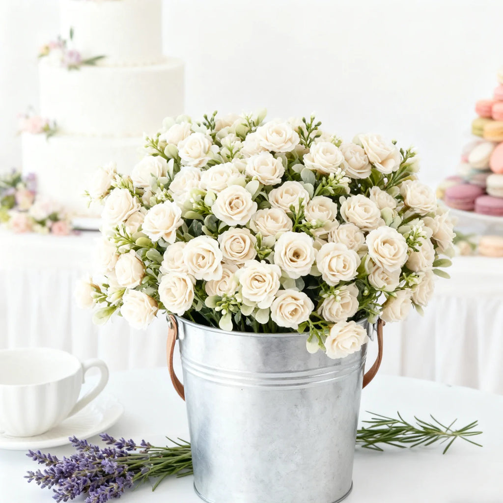 Artificial Silk Roses Bouquet – Wedding & Home Decor Artificial Silk Flowers Babs