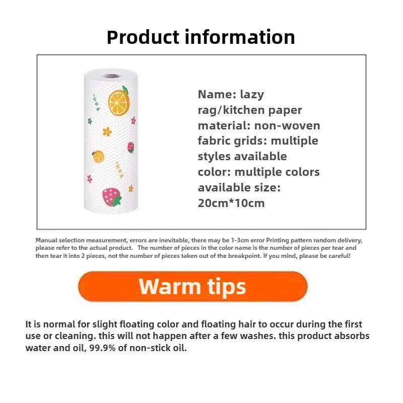 Disposable Non-Woven Kitchen Cleaning Cloths – 50/100 Pack Disposable Cleaning Cloths Babs