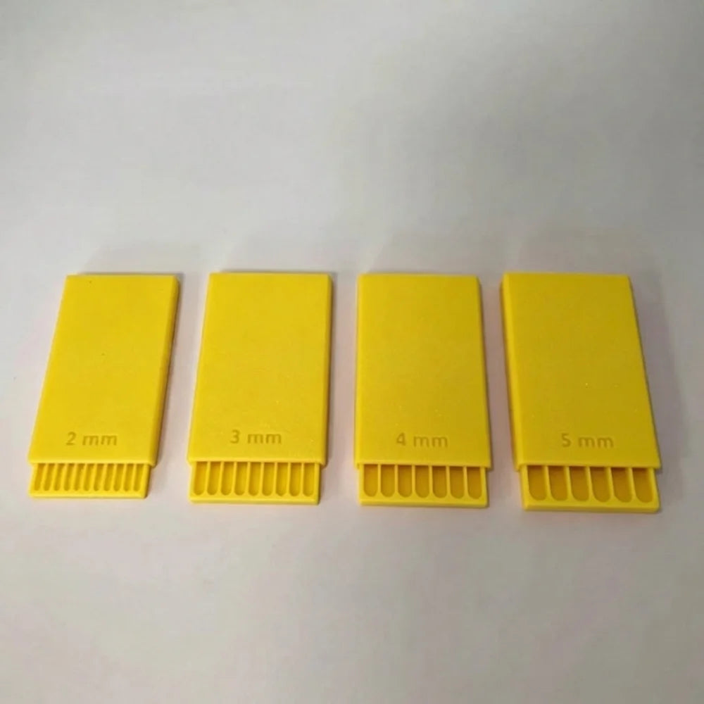 4Pcs Clay Ball Maker Tool Set – 2–5mm 3D Slot Structure Clay Crafting Tool Babs Yellow S