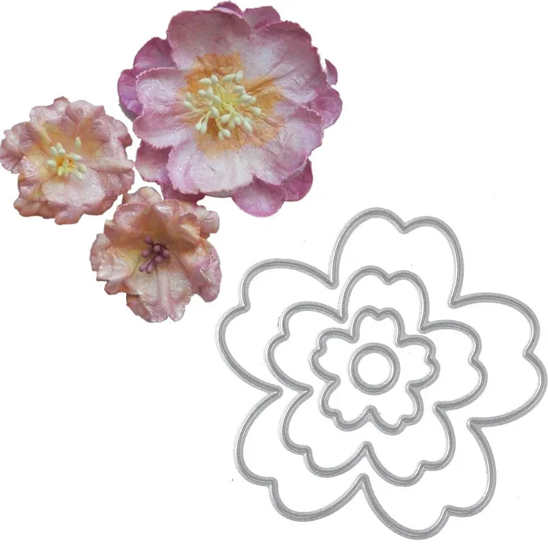Flower Metal Cutting Dies Stencils for Scrapbooking & Cards Metal Cutting Dies Babs