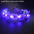 12pc LED Flower Crown Headbands – Glow Party Supplies