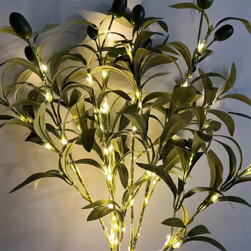 Olive Branch Fairy Light String – Battery Powered Indoor Decor Fairy String Lights Babs