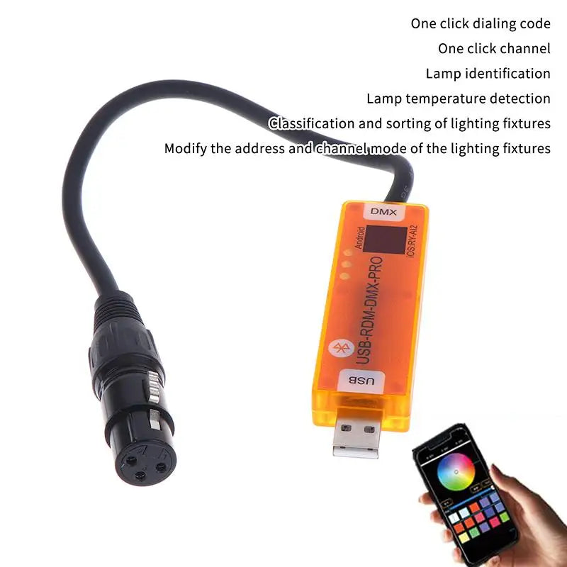 HUXUAN Wireless DMX RDM Stage Lighting Controller – iOS & Android DMX Lighting Controller Babs