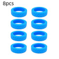 8-Pack Suitcase Wheel Covers – Silent TPR Rubber Luggage Rings Luggage Wheel Cover Babs Blue