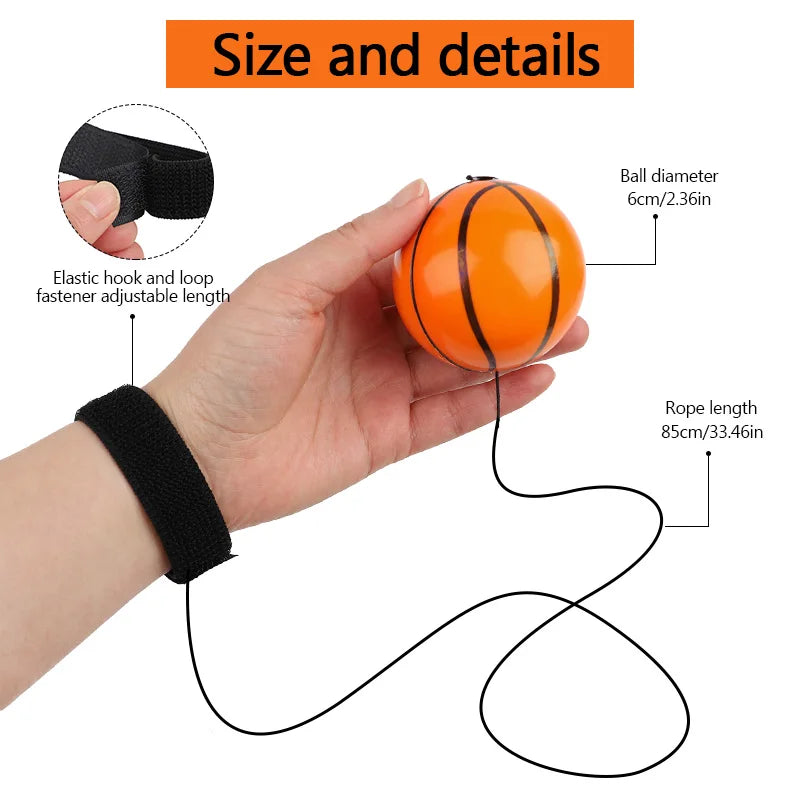 Wrist Strap Bouncy Ball Set – Kids Reaction Training Toy Bouncy Ball Toy Set Babs