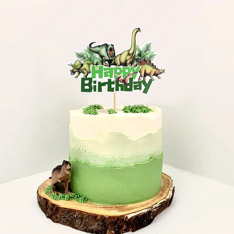Dinosaur Cupcake Toppers & Cake Decor – Kids Birthday Party Cake Toppers Babs
