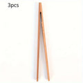 Reusable Bamboo Toast Tongs – Ultra-Grip Kitchen Utensil Bamboo Kitchen Tongs Babs 3pcs