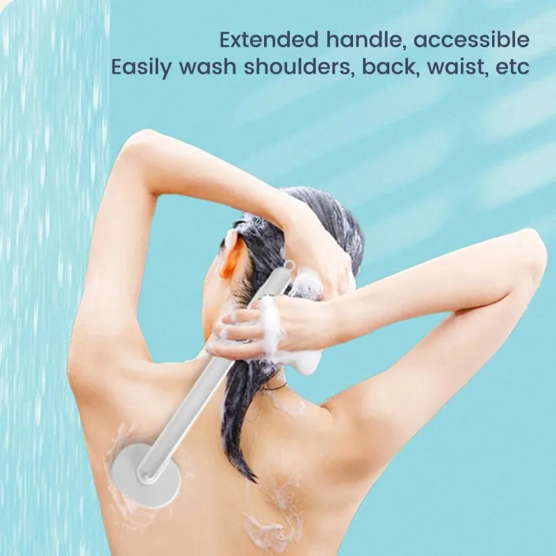 Long Handle Body Bath Brush with Built-In Soap Dispenser Body Bath Brush Babs
