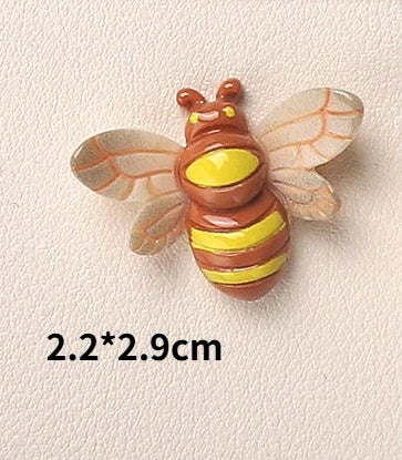 Resin Insect Fridge Magnets – Butterfly, Bee & Ladybug Décor Decorative Fridge Magnets Babs 1Pc 1