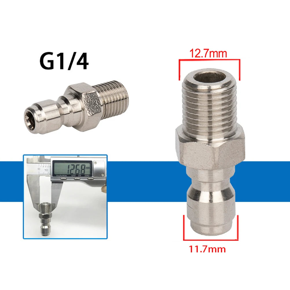 1/4" Quick Release Pressure Washer Connector Coupler Fitting Hose Coupler Fitting Babs 13