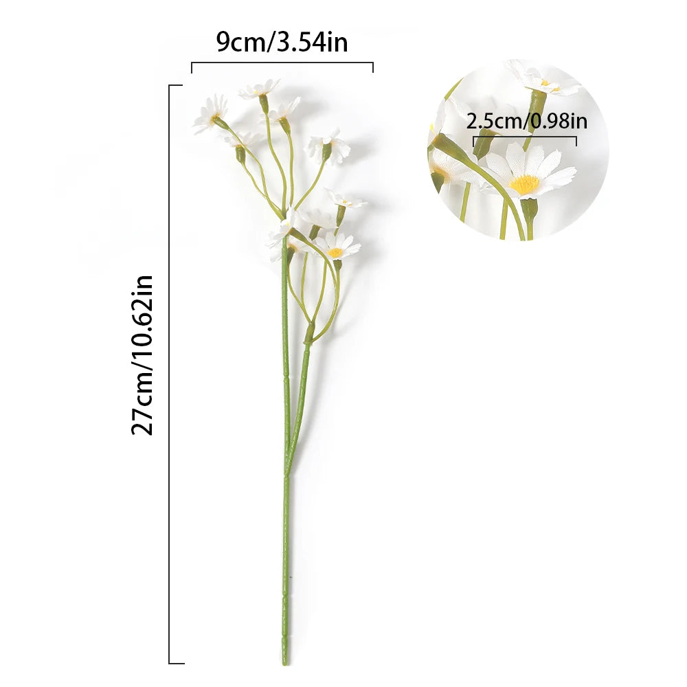 Daisy Artificial Flower Bouquet 5/10Pcs – Wedding & Home Decor Artificial Flower Bouquet Babs