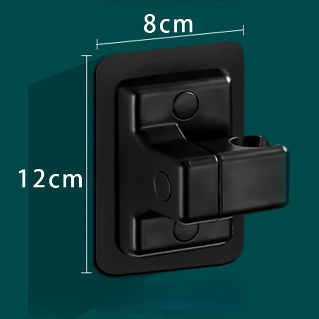 Adjustable Self-Adhesive Shower Head Holder – Wall Mount Shower Head Holder Babs black