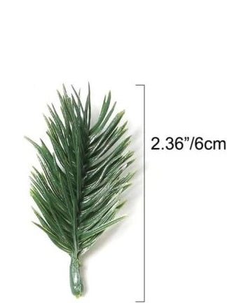 30/50Pcs Artificial Pine Needles – Christmas & DIY Craft Decor Artificial Plant Decor Babs 6 cm 50pcs