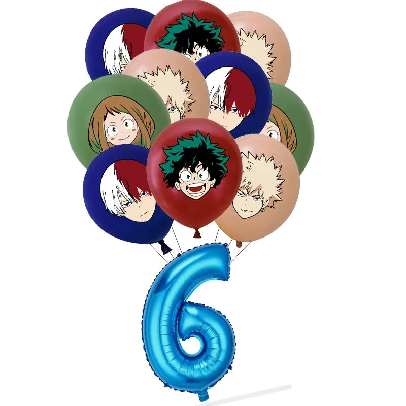 My Hero Academia Birthday Party Tableware & Decoration Kit Party Tableware Kit Babs Balloon set-6