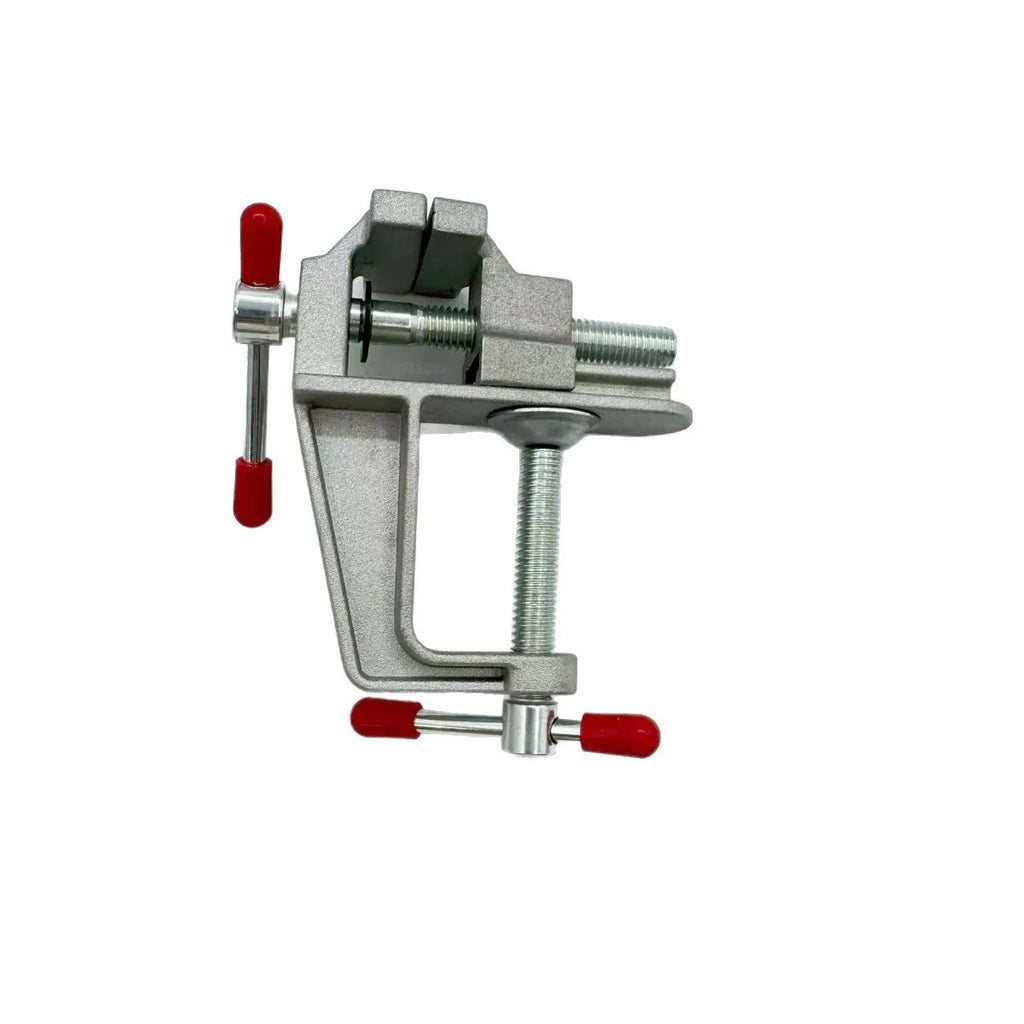 Mini Aluminum Alloy Bench Vise – Flat Jaw Desktop Clamp Bench Vise Babs