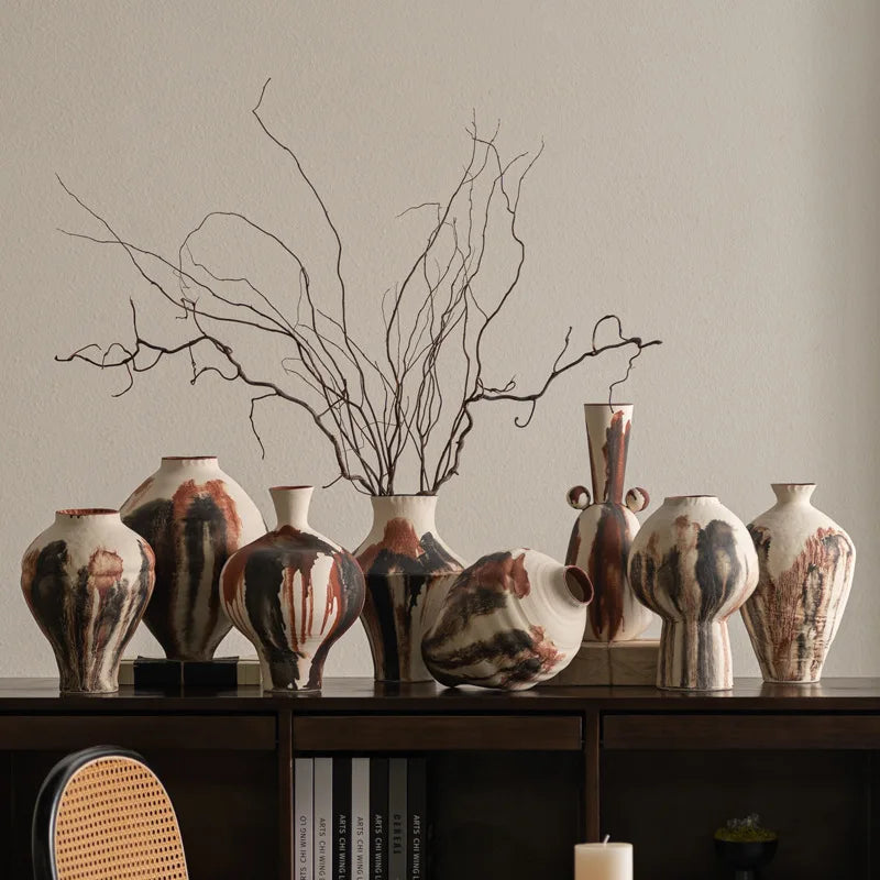 Ceramic Vase – Modern Aesthetic Desktop Flower Bottle Décor Ceramic Decorative Vase Babs
