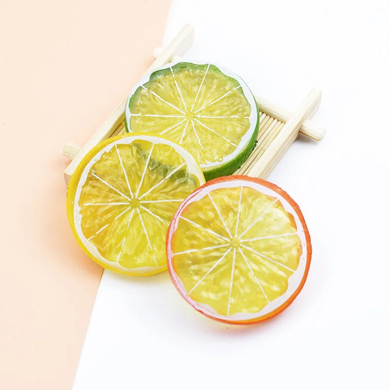 Artificial Plastic Lemon Decor 5pcs – Fake Fruit for DIY & Home Artificial Fruit Decor Babs mix 20 PCS
