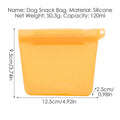 Silicone Dog Treat Pouch – Waterproof Pet Training Snack Bag Pet Treat Pouch Babs Orange