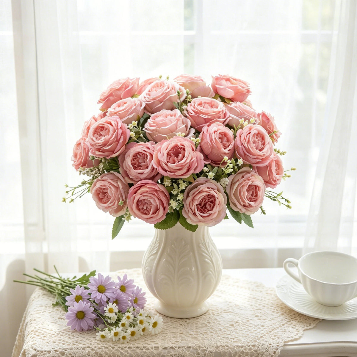 Silk Peony Artificial Flowers for Wedding & Home Décor Artificial Silk Flowers Babs