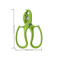 2-in-1 Floral Scissors & Rose De-Thorn Tool | Stem Pruner Floral Pruning Shears Babs green