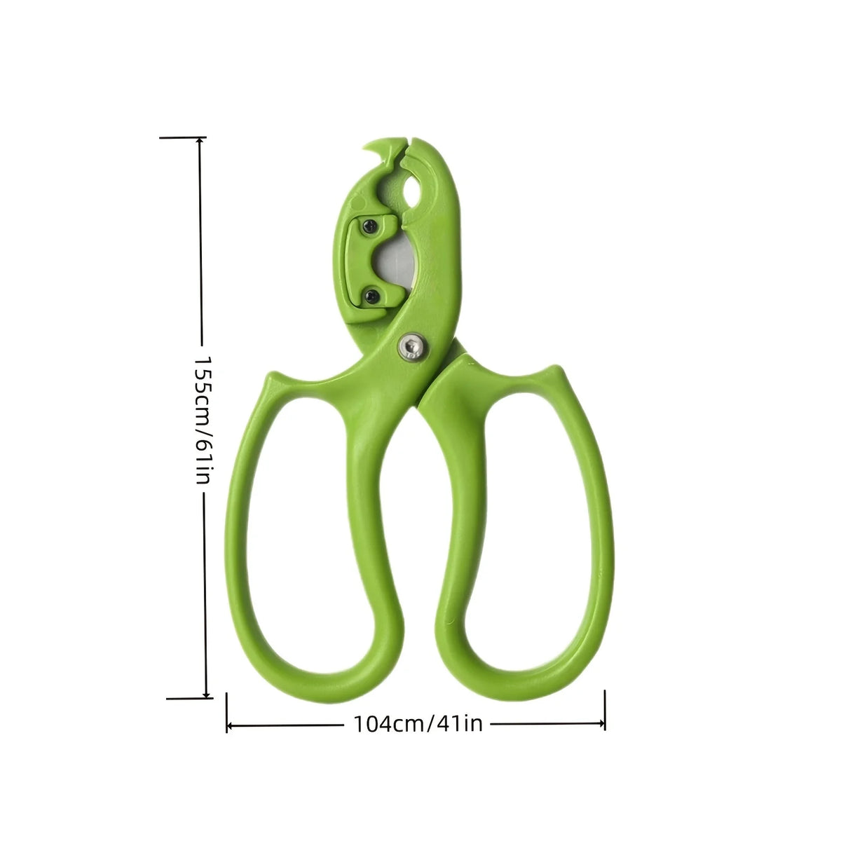 2-in-1 Floral Scissors & Rose De-Thorn Tool | Stem Pruner Floral Pruning Shears Babs green