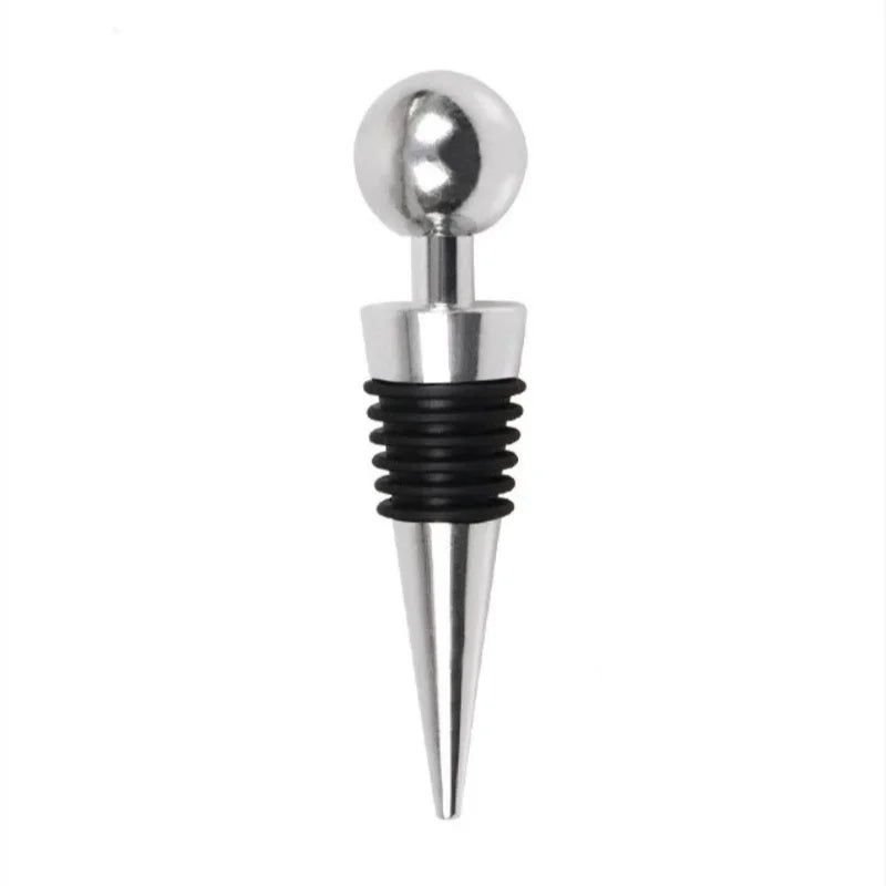 Heart Shape Wine Stoppers – Reusable Bottle Caps 1 or 4 Pcs Wine Bottle Stopper Babs 1Pc Round