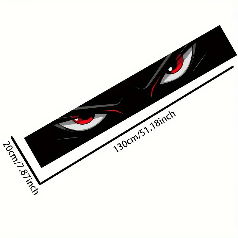 Angry Eyes Cartoon Car Window Decals – Stylish Auto Stickers Car Window Decal Babs 1pc