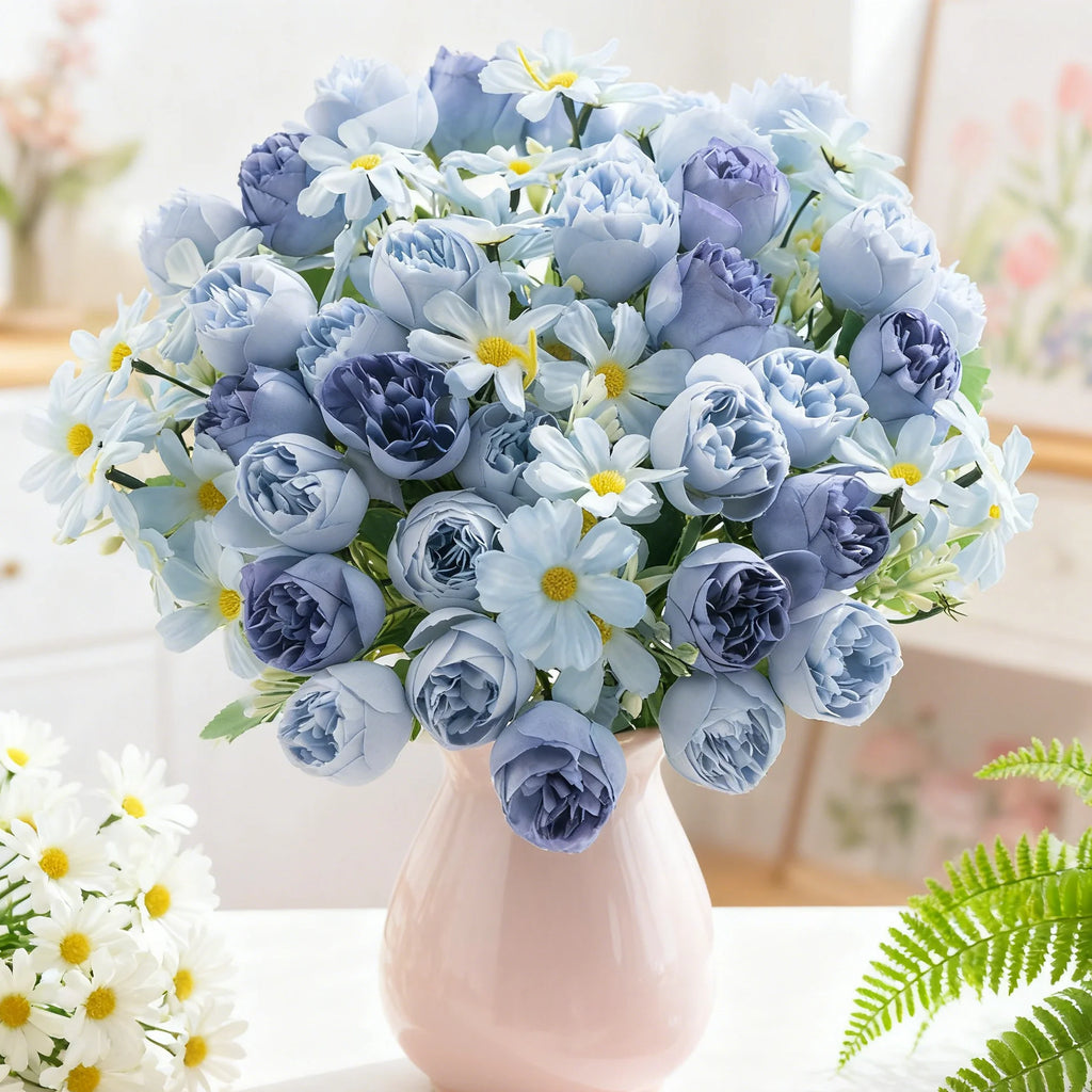 Artificial Silk Rose Bouquet – Wedding & Home Decor Artificial Flower Bouquet Babs