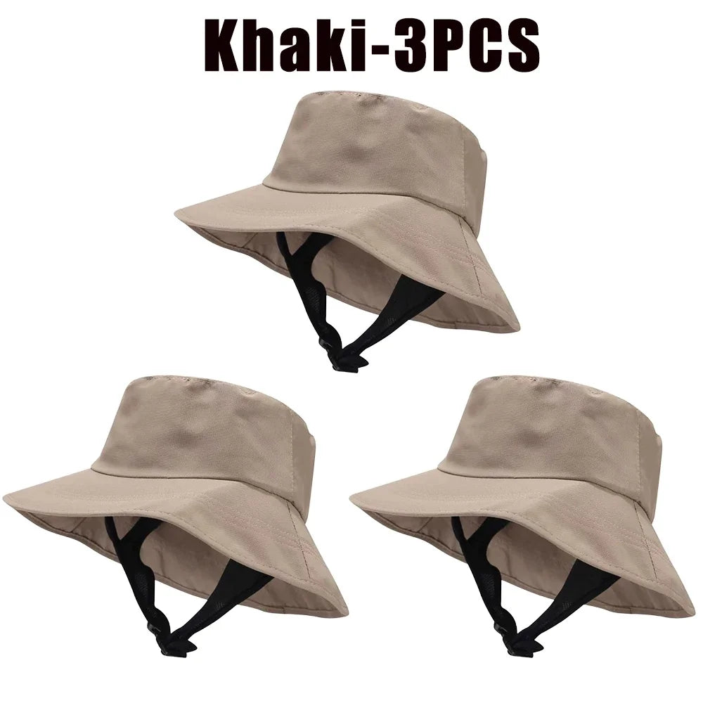 UPF 50+ Mesh Bucket Hat – Breathable Sun Hat Men & Women Bucket Sun Hat Babs Khaki-3PCS