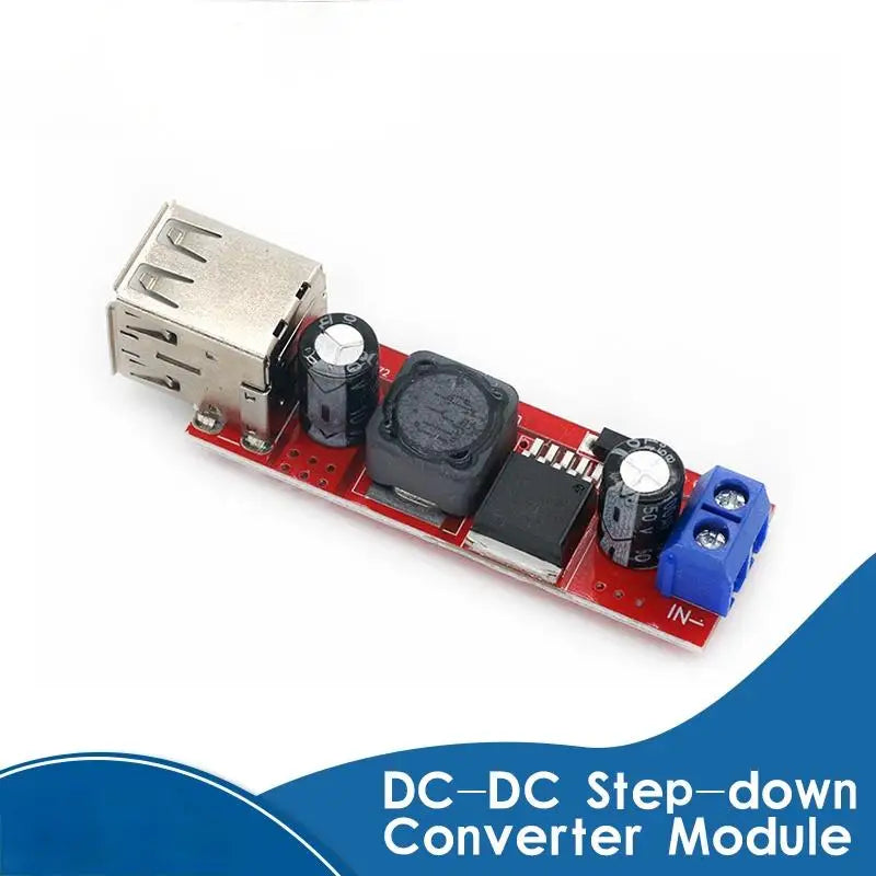 DC 6V–40V to 5V 3A Dual USB Step-Down Converter Module DC-DC Converter Module Babs 1pc