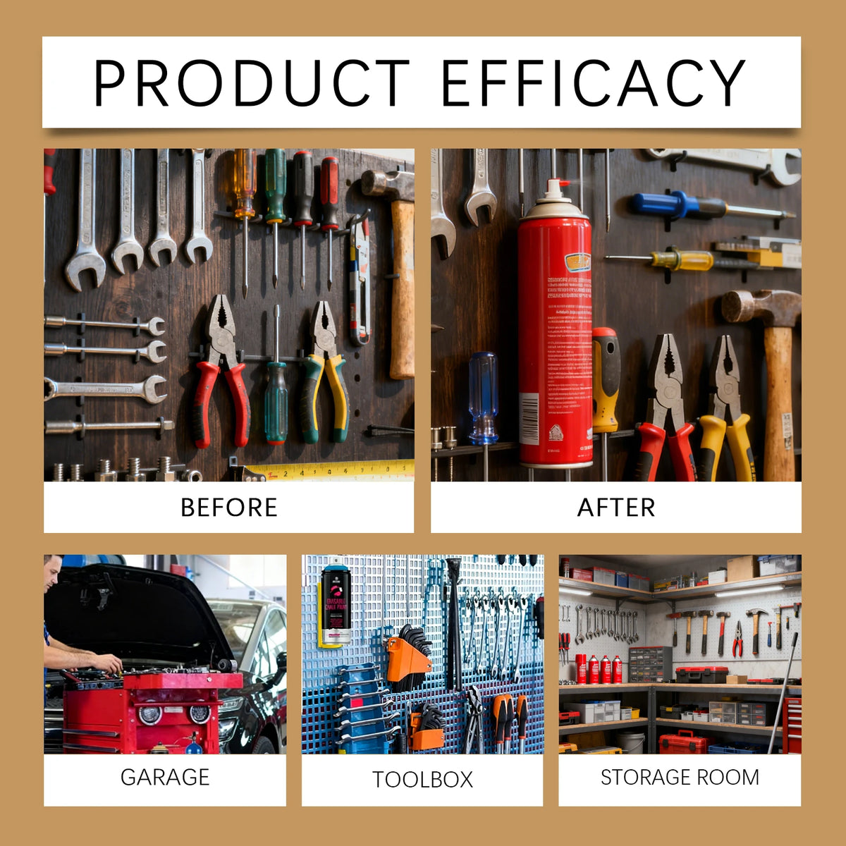 3D Magnetic Aerosol Can Holder – Tool-Free Spray Can Rack Magnetic Can Rack Babs