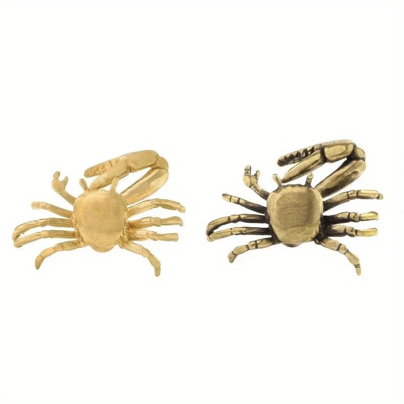 Brass Crab Cabinet Knob – Nautical Single Hole Drawer Pull Cabinet Knob Babs