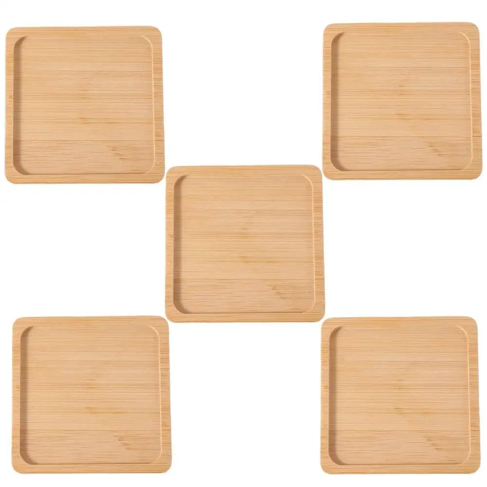 5-Piece Bamboo Coaster Set – Heat-Resistant Natural Placemats Bamboo Coaster Set Babs Style 6 other