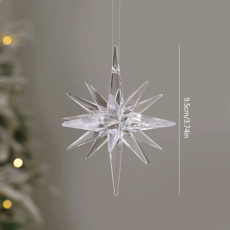 Glitter Exploding Star Christmas Ornament – Xmas Tree Pendant Christmas Tree Ornament Babs E