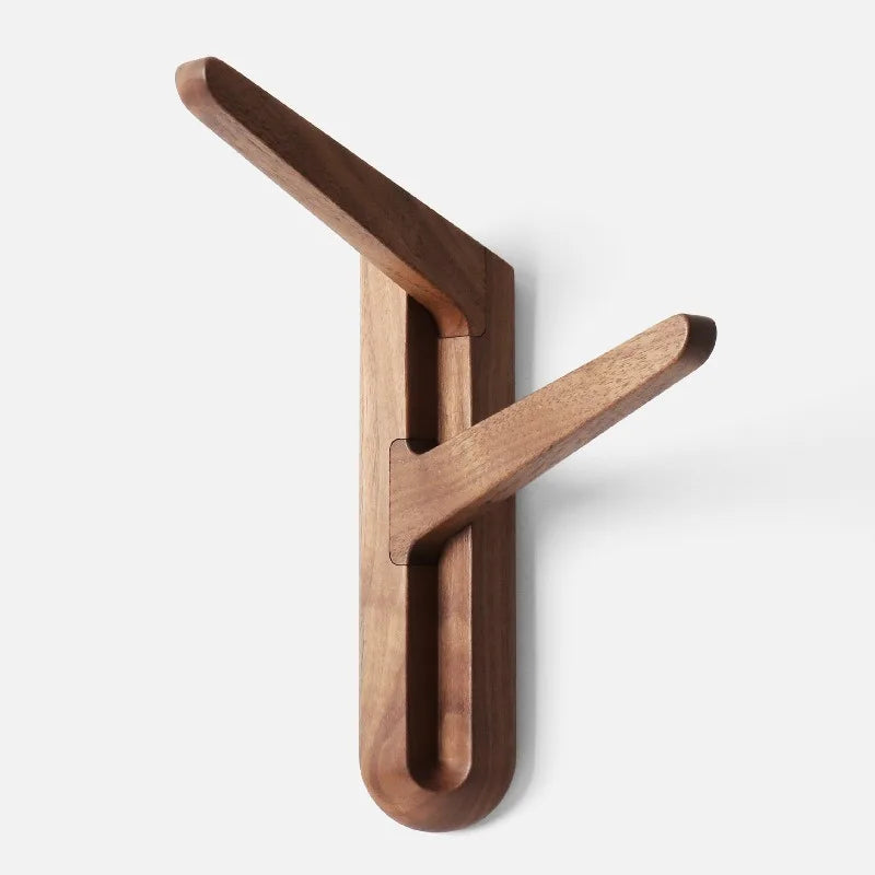Wall-Mount Solid Rosewood Coat Rack – Modern Entryway Hanger Wall Coat Rack Babs
